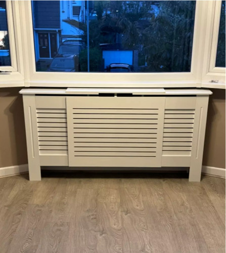 Large radiator cover white - radiator,