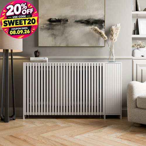 Radiator cover white modern - cover,