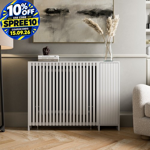 Radiator cover white modern - cover,