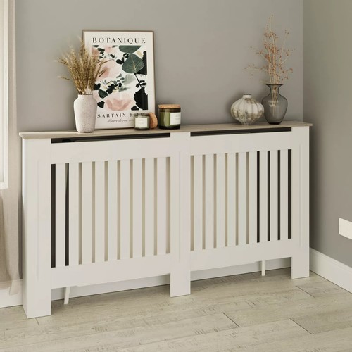 Large white radiator cover - large,