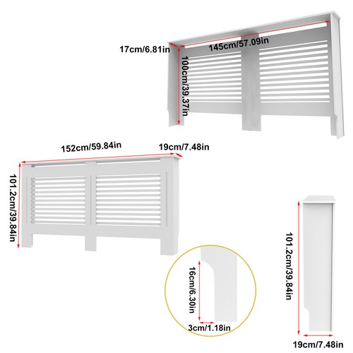 100cm tall large - large, radiator