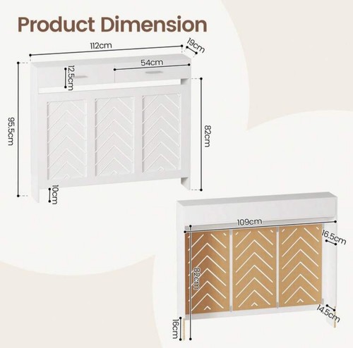 Radiator cover with drawers - cover,