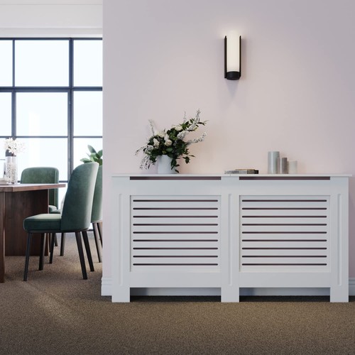 White radiator cover - white,