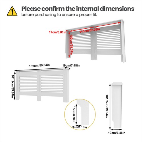 100cm high radiator - 100cm,