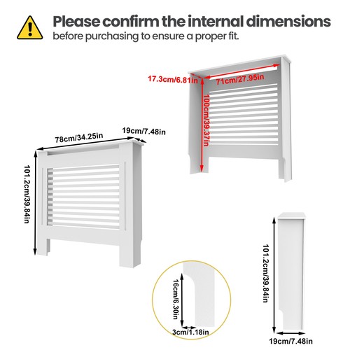 Large radiator cover - 92, cm