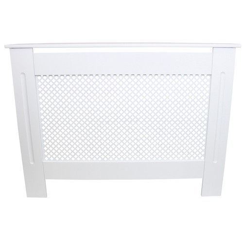 White radiator cover mdf wood - white,