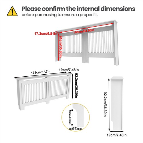 101cm tall radiator - 92/101cm,