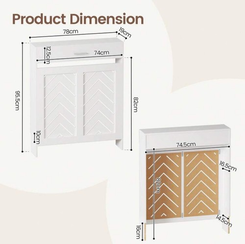 Radiator cover with drawers - cover,