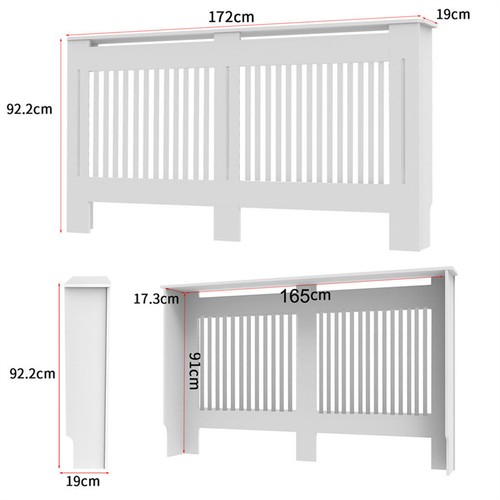 92cm large radiator cover mdf - large,