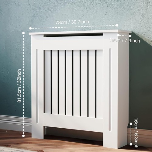 White radiator cover 92cm - cover,