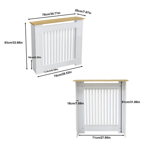 83cm radiator cover modern mdf - radiator,