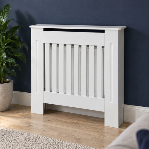 Radiator cover cabinet white - cover,
