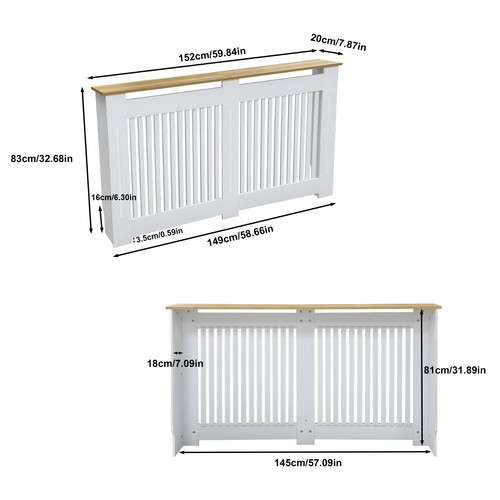 83cm radiator cover modern mdf - cover,