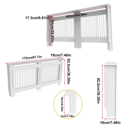 92cm height white grey - height, white/grey