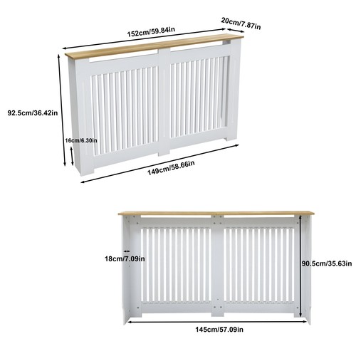 92cm high radiator cover grill - cover,