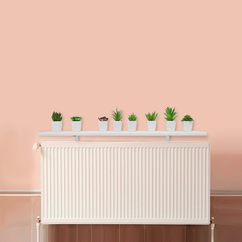 90cm white radiator cover - 90cm,