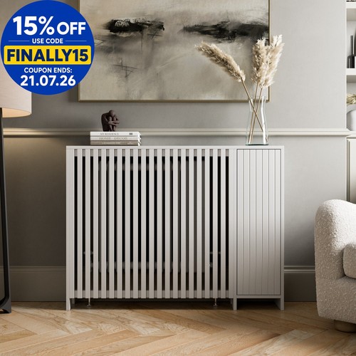 Radiator cover white modern - cover,
