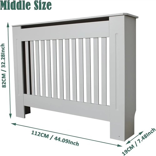 Radiator cover white painted - white,