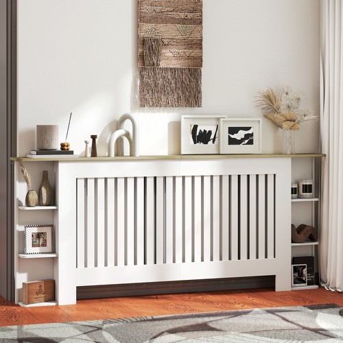 Radiator cover with open - with,