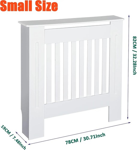 White radiator cover mdf - white,