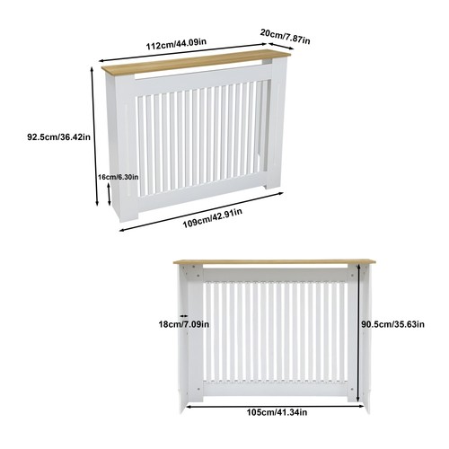 100cm tall radiator cover - 92/100cm,
