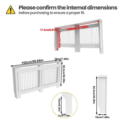 Radiator cover 100cm tall - radiator,